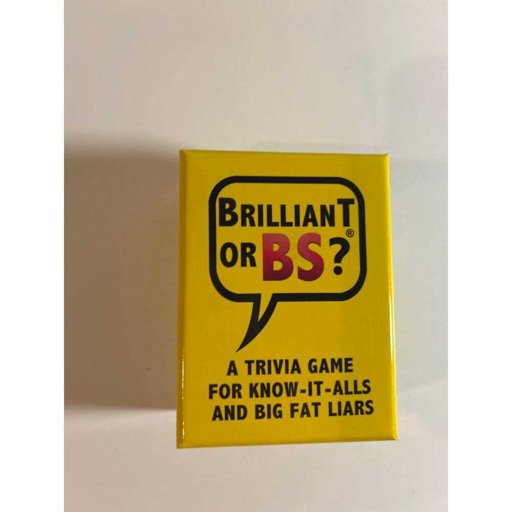 Brilliant or BS card game‎